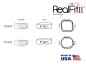 Preview: RealFit™ II snap - Bagues, M. inf., combin. double + verrou palatal (dent 46)  Roth .018"