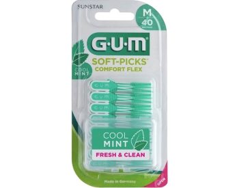 Soft-Picks - Comfort Flex Mint Medium, emballages-blister à 40 pièces