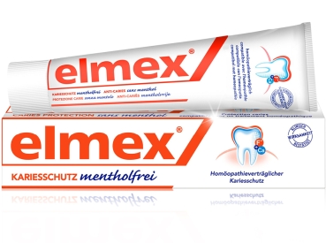 Elmex dentifrice sans menthol 75ml Tb
