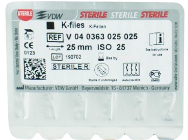 Limes K 63/ 25 25mm stérile 6pcs
