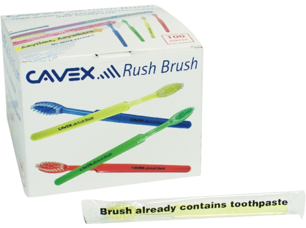 Cavex Rush Brush Brosse à dents jetable 100pc
