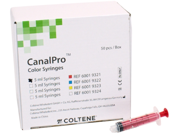 Canalpro color Syringes 5ml rouge 50pc
