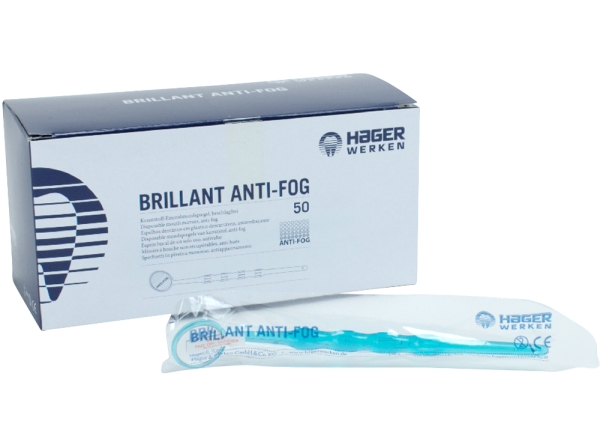 Brillant Anti-Fog embout buccal bleu-trans.50p.
