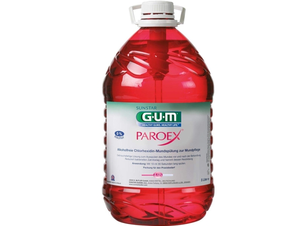 Bain de bouche GUM Paroex 0,12% sans alcool 5ltr
