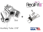 RealFit™ II snap - Bagues, M. sup., combin. double + verrou palatal (dent 17, 16)  Roth .018"